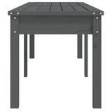 Banc de jardin à 2 places gris 159,5x44x45cm bois massif de pin