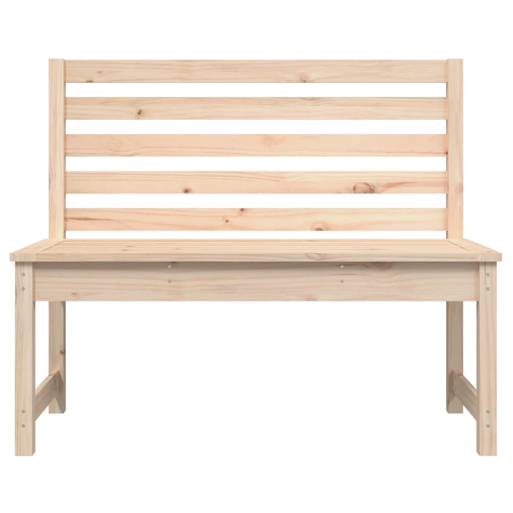 Banc de jardin 109 cm bois massif de pin