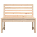 Banc de jardin 109 cm bois massif de pin