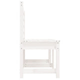 Banc de jardin blanc 157,5 cm bois massif de pin