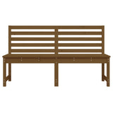 Banc de jardin marron miel 157,5 cm bois de pin massif