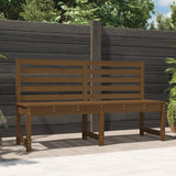 Banc de jardin marron miel 157,5 cm bois de pin massif