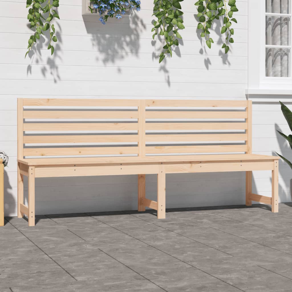 Banc de jardin 201,5 cm bois massif de pin