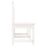 Banc de jardin blanc 201,5 cm bois massif de pin