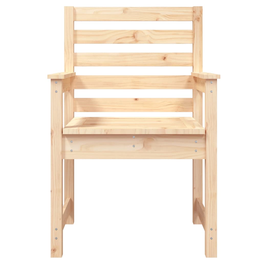 Chaises de jardin lot de 2 60x48x91 cm bois massif de pin