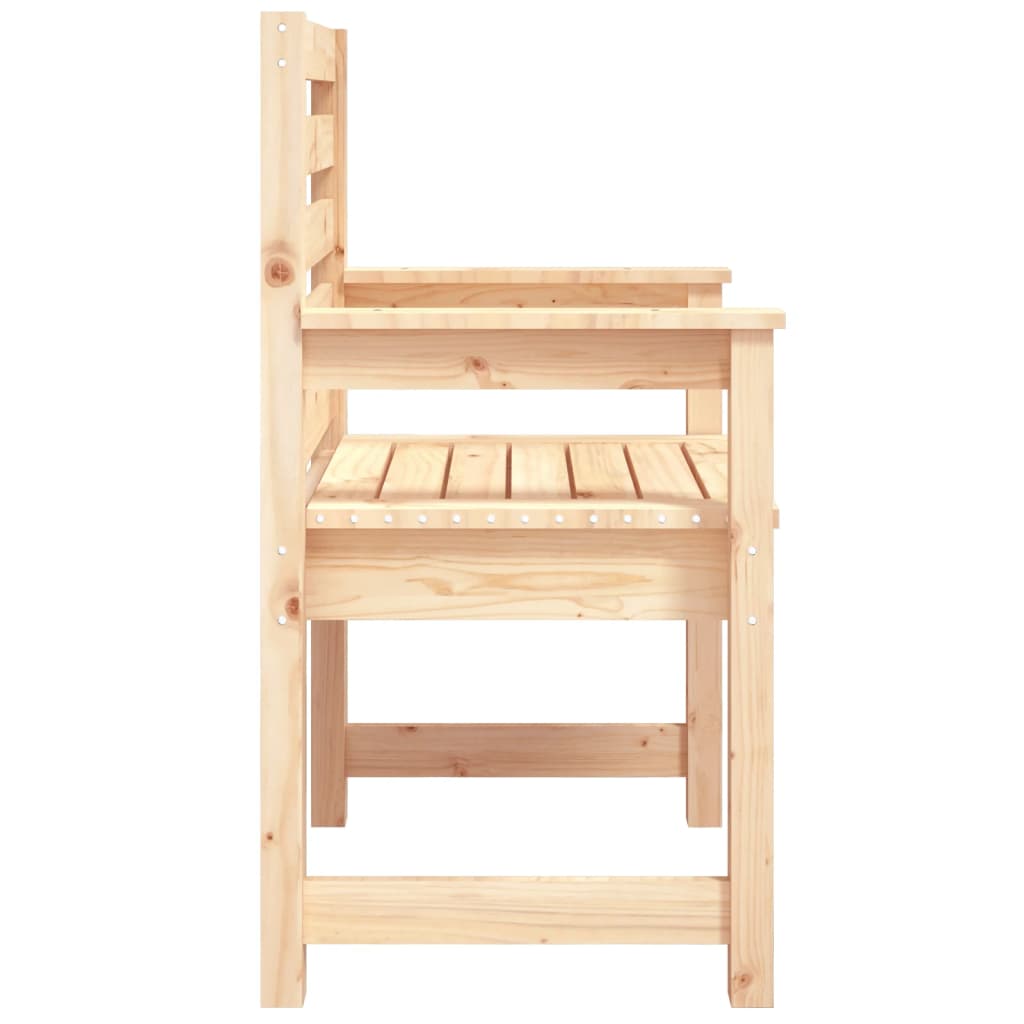 Chaises de jardin lot de 2 60x48x91 cm bois massif de pin