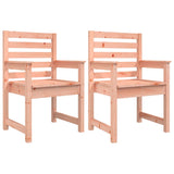 Chaises de jardin lot de 2 60x48x91 cm bois massif de douglas