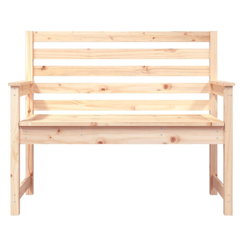 Gartenbank 109x48x91,5 cm massives Kiefernholz