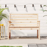 Gartenbank 109x48x91,5 cm massives Kiefernholz