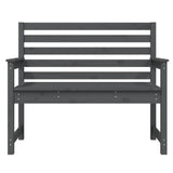 Banc de jardin gris 109x48x91,5 cm bois massif de pin