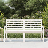 Banc de jardin blanc 159,5x48x91,5 cm bois massif de pin