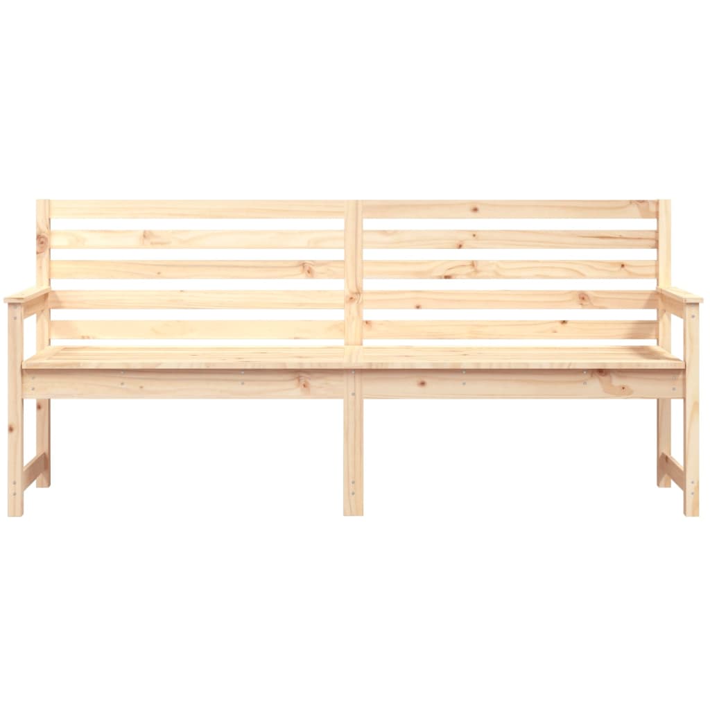 Garden bench 203.5x48x91.5 cm solid pine wood