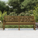 Banc de jardin marron miel 203,5x48x91,5 cm bois de pin massif