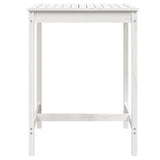 Table de jardin blanc 82,5x82,5x110 cm bois massif de pin