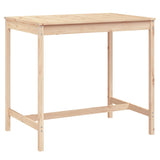 Table de jardin 121x82,5x110 cm bois massif de pin