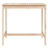 Garden table 121x82.5x110 cm solid pine wood