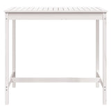 Table de jardin blanc 121x82,5x110 cm bois massif de pin