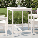 Table de jardin blanc 121x82,5x110 cm bois massif de pin