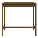 Honey brown garden table 121x82.5x110 cm solid pine wood