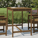 Table de jardin marron miel 121x82,5x110 cm bois massif de pin