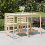 Garden table 159.5x82.5x110 cm solid pine wood