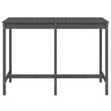 Table de jardin gris 159,5x82,5x110 cm bois massif de pin