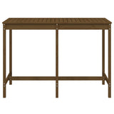 Table de jardin marron miel 159,5x82,5x110cm bois massif de pin