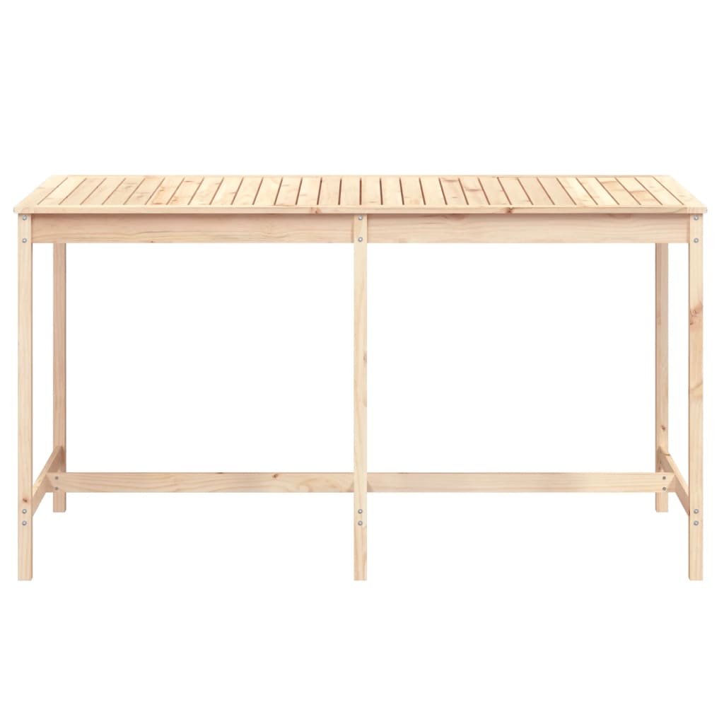 Table de jardin 203,5x90x110 cm bois massif de pin