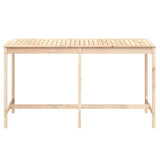 Table de jardin 203,5x90x110 cm bois massif de pin