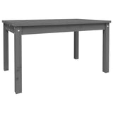 Grey garden table 82.5x50.5x45 cm solid pine wood