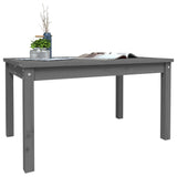 Table de jardin gris 82,5x50,5x45 cm bois massif de pin