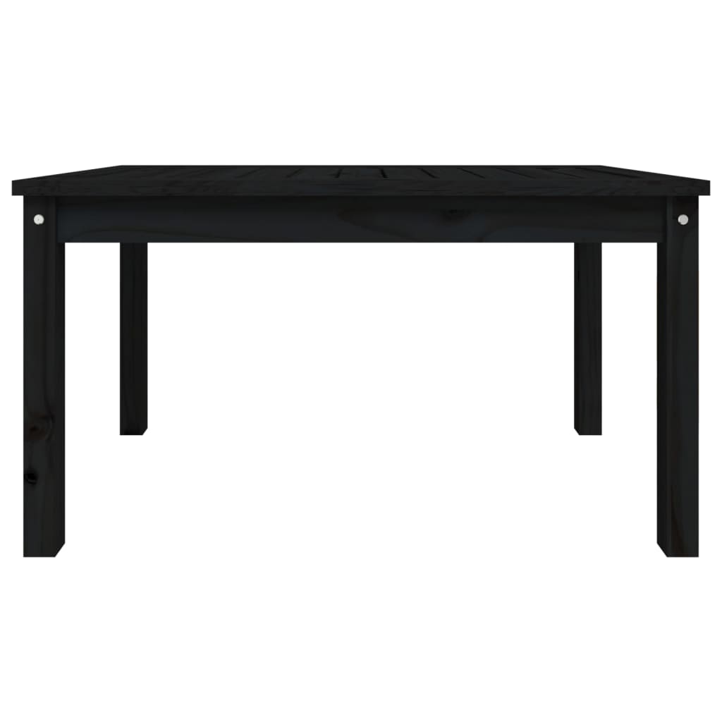 Table de jardin noir 82,5x50,5x45 cm bois massif de pin