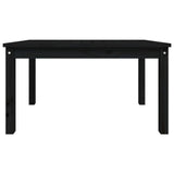 Table de jardin noir 82,5x50,5x45 cm bois massif de pin