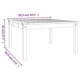 Table de jardin 82,5x82,5x45 cm bois massif de pin