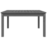 Table de jardin gris 82,5x82,5x45 cm bois massif de pin