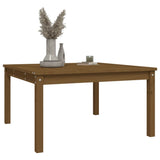 Table de jardin marron miel 82,5x82,5x45 cm bois massif de pin