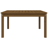 Table de jardin marron miel 82,5x82,5x45 cm bois massif de pin