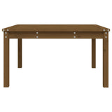 Table de jardin marron miel 82,5x82,5x45 cm bois massif de pin