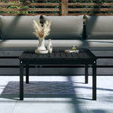 Table de jardin noir 82,5x82,5x45 cm bois massif de pin