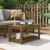 Honey brown garden table 82.5x50.5x45 cm solid pine wood