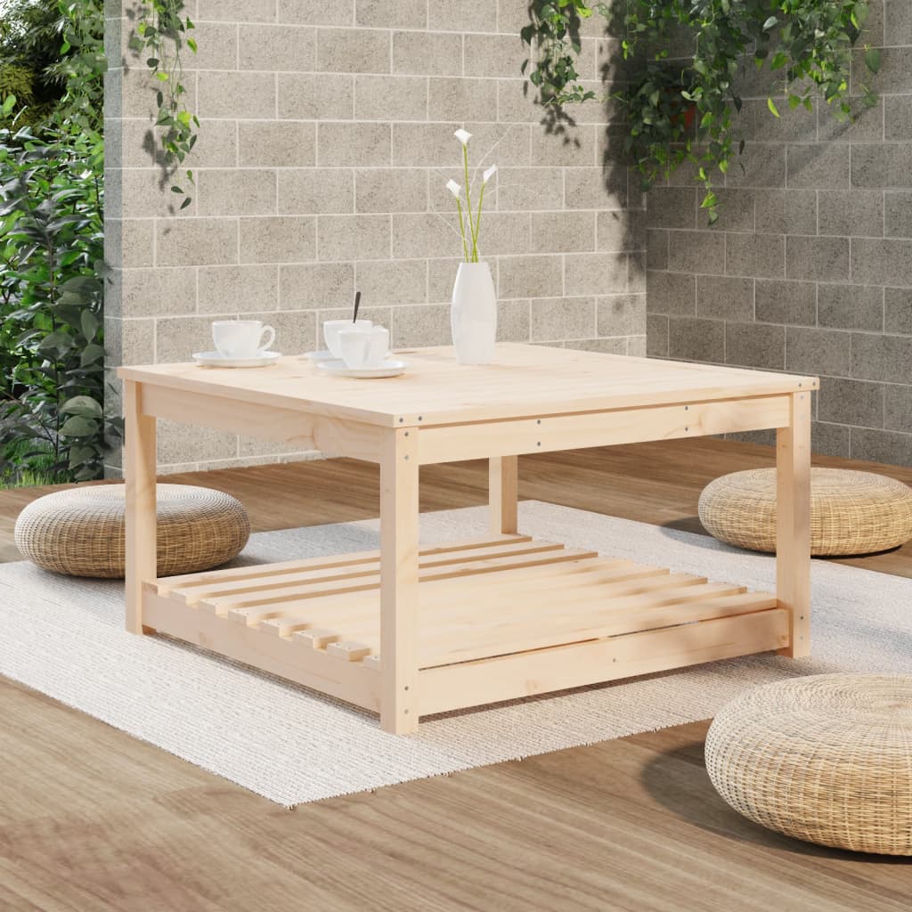 Table de jardin 82,5x82,5x45 cm bois massif de pin