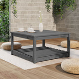 Table de jardin gris 82,5x82,5x45 cm bois massif de pin