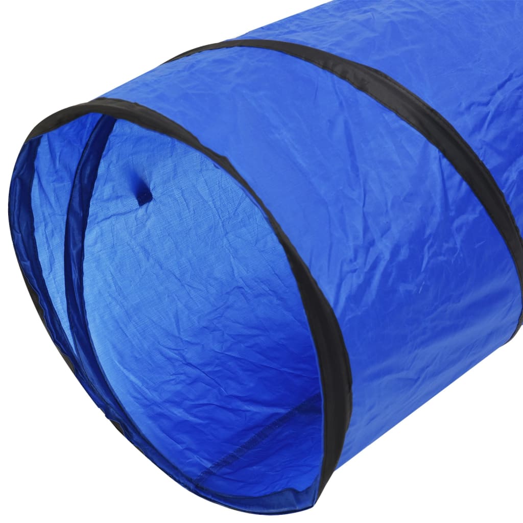 Blauer Hundetunnel Ø 50x300 cm aus Polyester