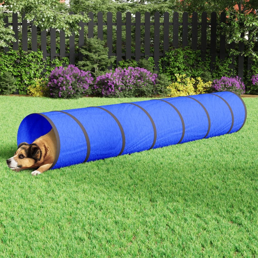 Blauer Hundetunnel Ø 50x300 cm aus Polyester