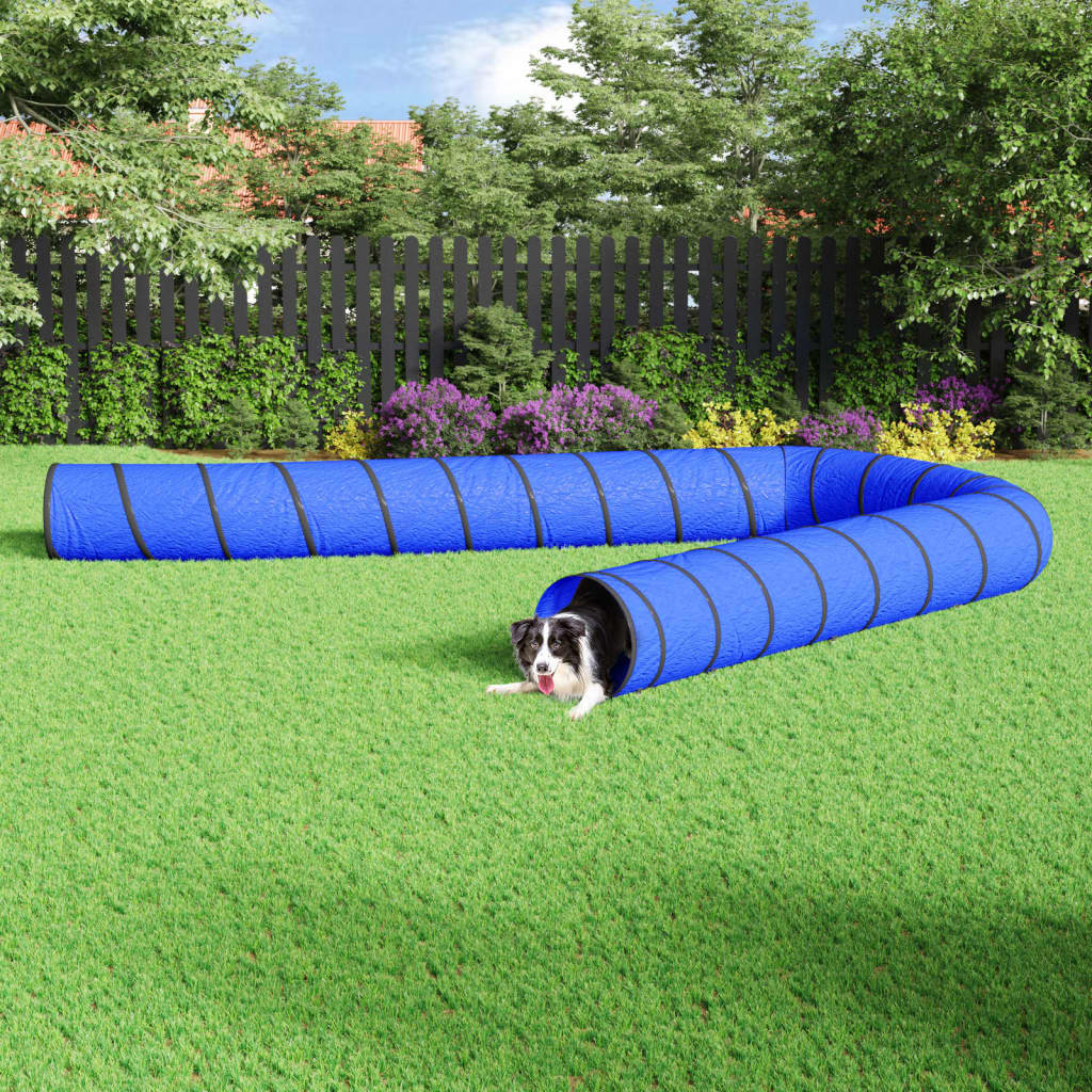 Tunnel pour chien bleu Ø 55x1000 cm polyester