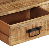 Meuble TV 120x30x45 cm Bois massif de manguier