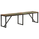 Banc 160x35x46 cm Bois massif de récupération