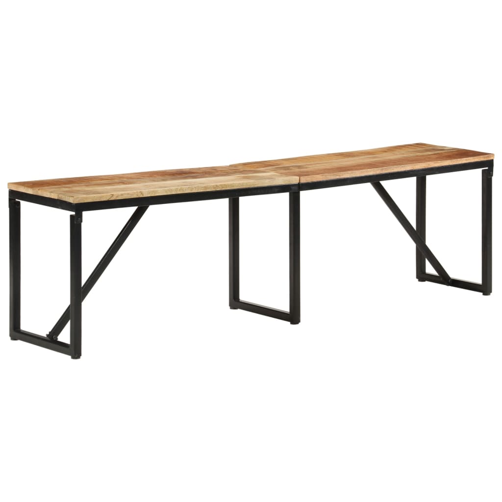 Banc 160x35x46 cm bois massif de manguier