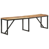 Banc 160x35x46 cm bois massif de manguier