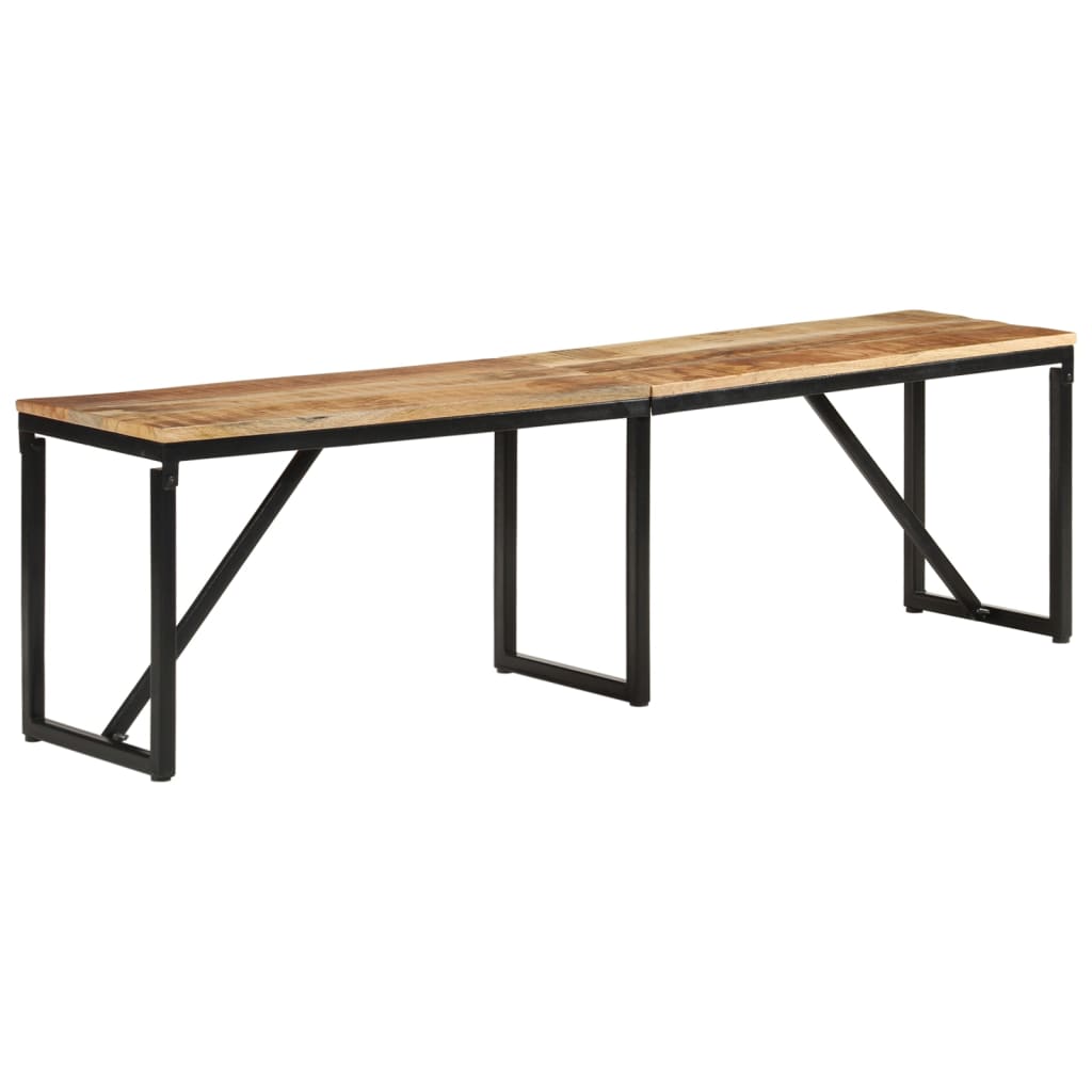 Banc 160x35x46 cm bois massif de manguier